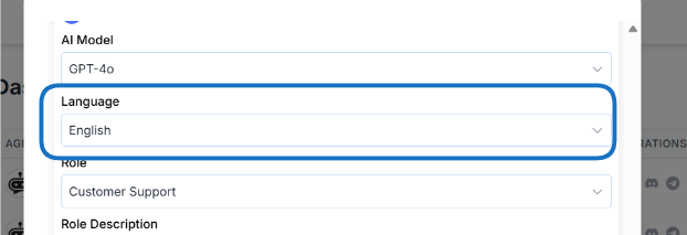 Language Selection