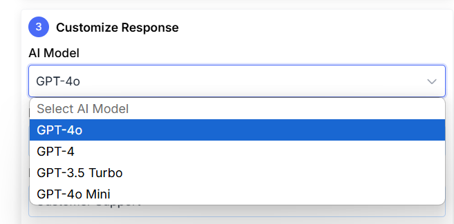 Available AI Models