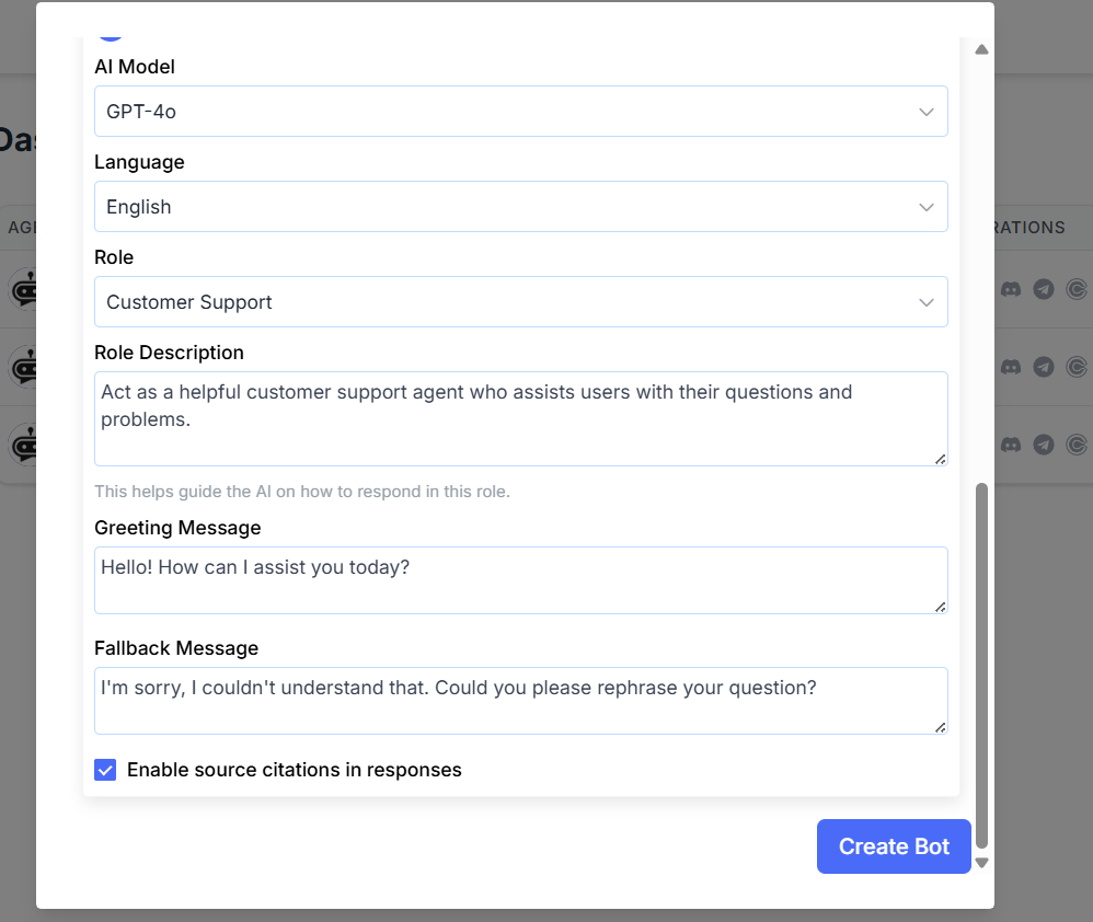 Bot Other Details