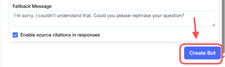 Final Create Bot Button