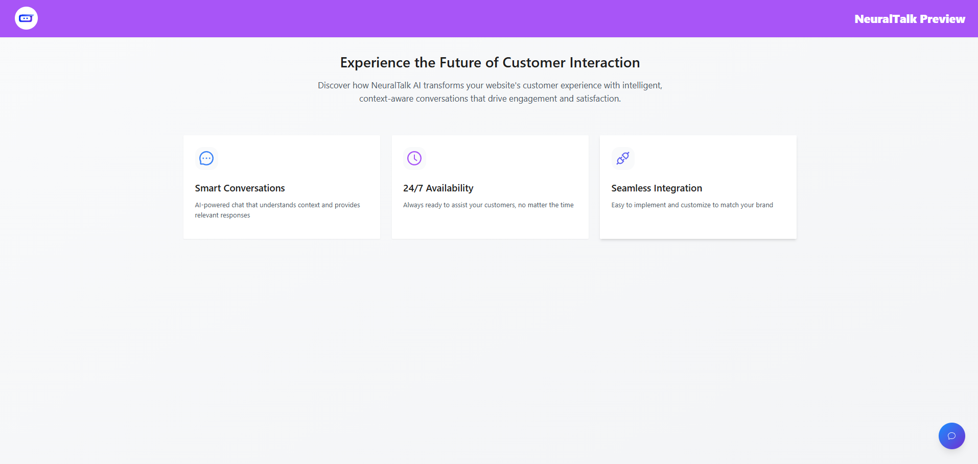 Chatbot Preview