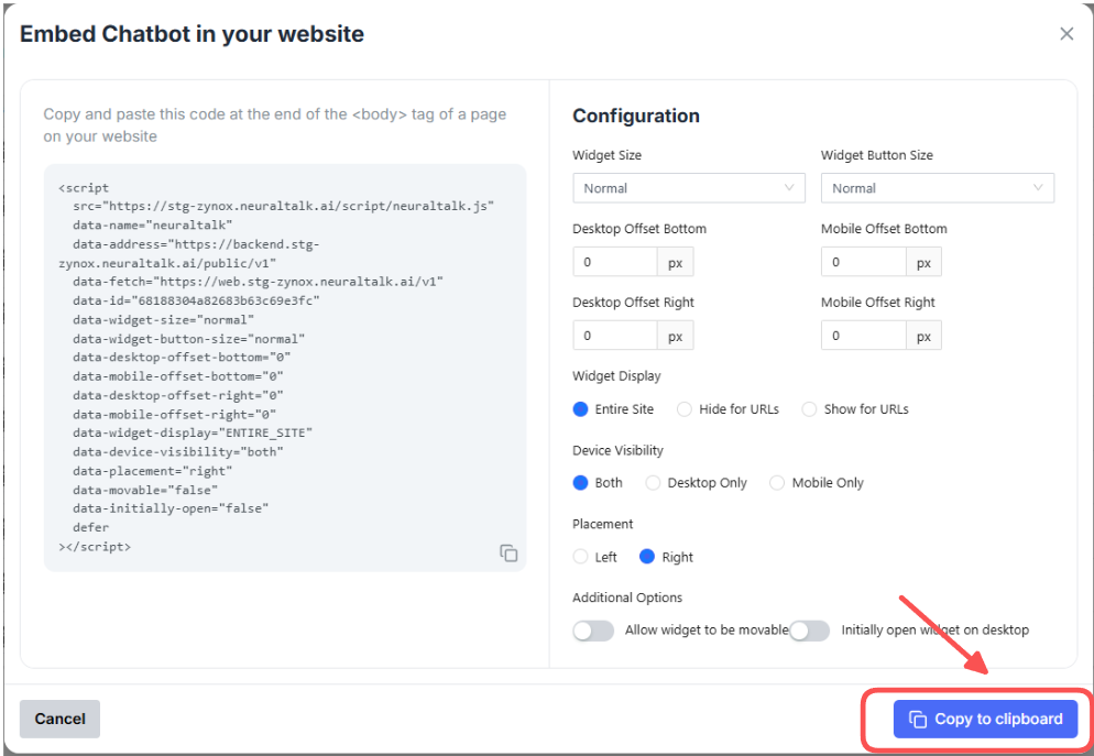 Copy Embed Code