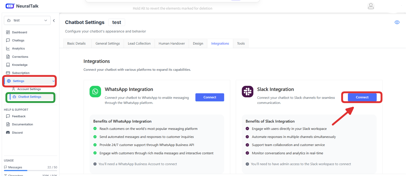 Slack Integration