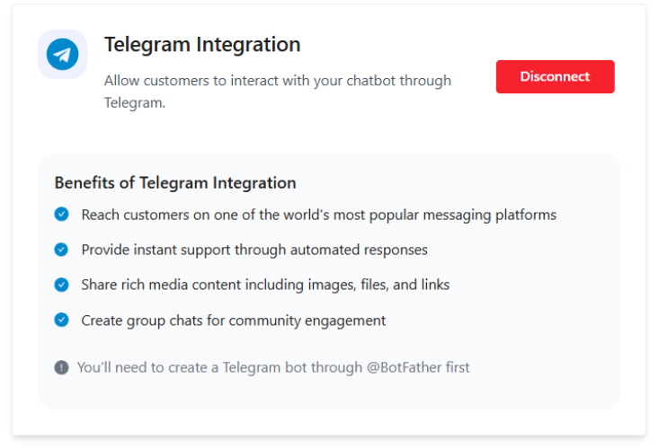 Successful Telegram Connection